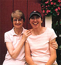 Anne Hindinger and her daughter, Eilizabeth, at Hindinger Farm in Hamden, Connecticut